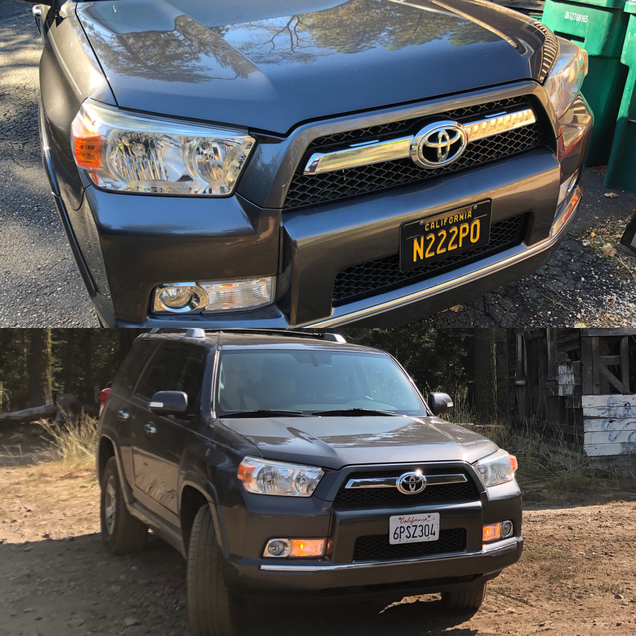 Looks much better with black plates IMHO.